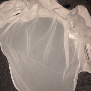 White mesh JEAN JACKET